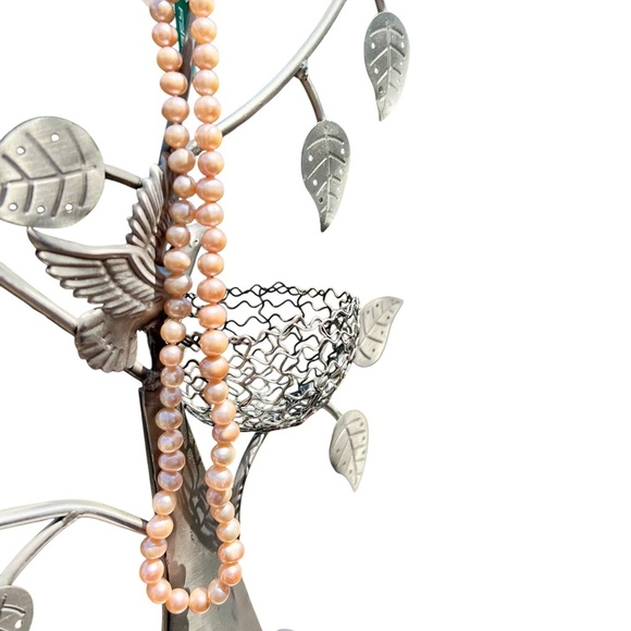 EFFY Women's Sterling Silver & 7-8MM Peach Freshwater Pearl Necklace NWT - Picture 5 of 7